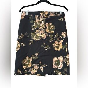 J.Crew The Pencil Skirt Floral Black Size‎ 2